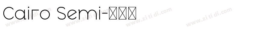 Cairo Semi字体转换